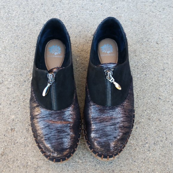 YELLOWBOX GRAHM ESPADRILLE SLIP ON SHOES 7.5 MEDIUM ZIP UP TOP - Picture 3 of 8